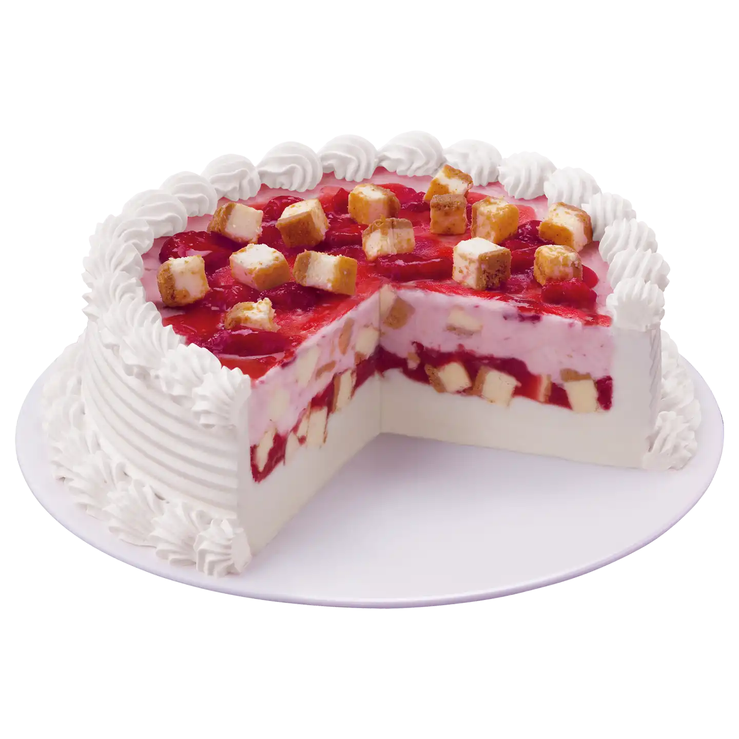 Strawberry Cheesecake Blizzard Cake